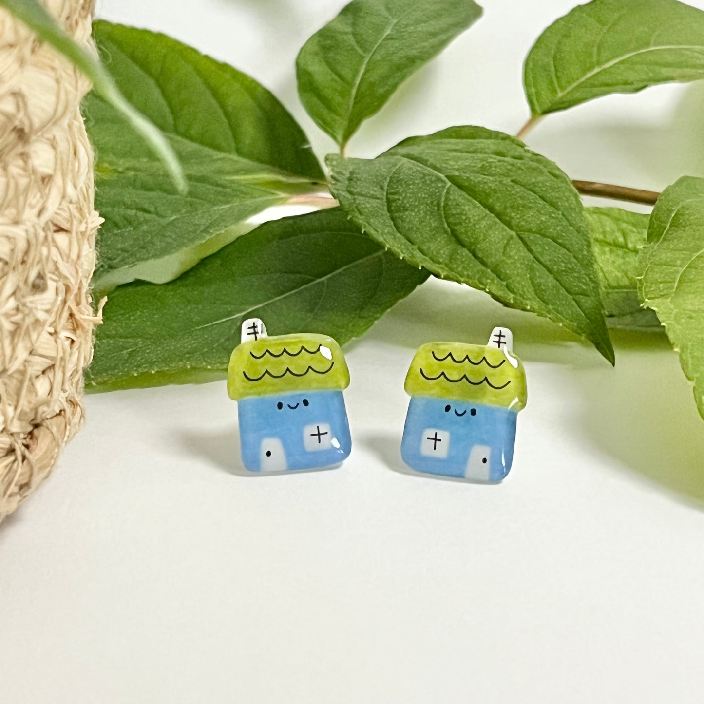 Tiny House - Stud Earrings