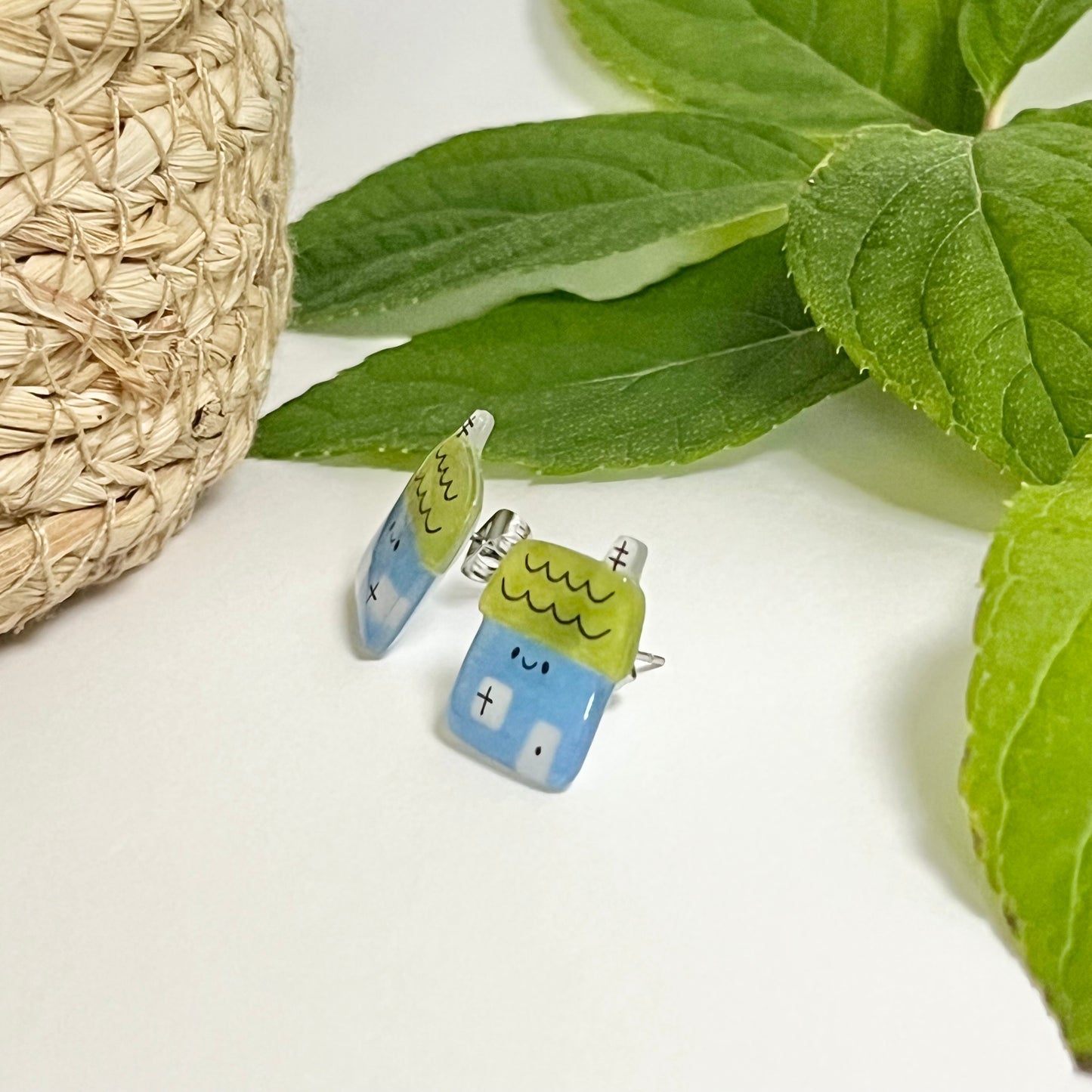 Tiny House - Stud Earrings