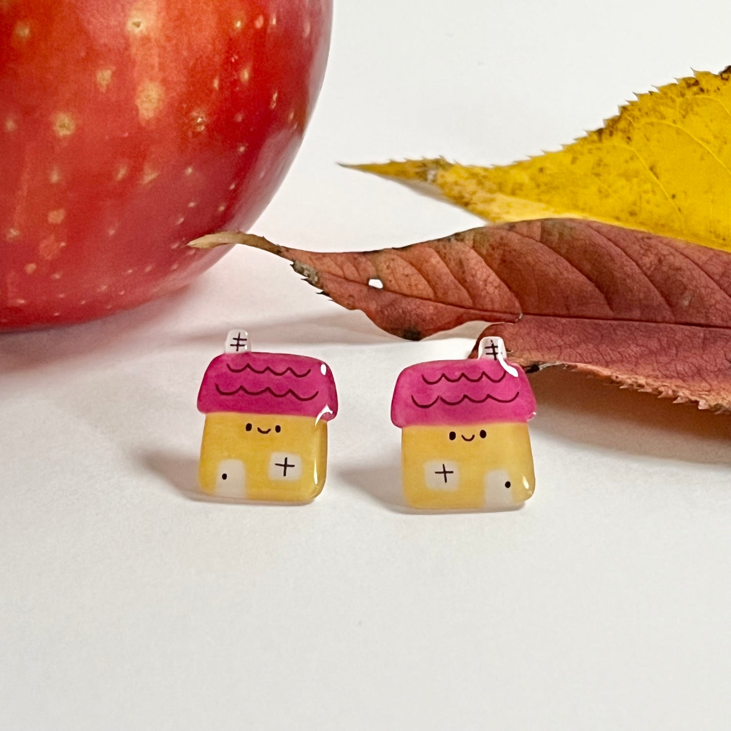 Tiny House - Stud Earrings