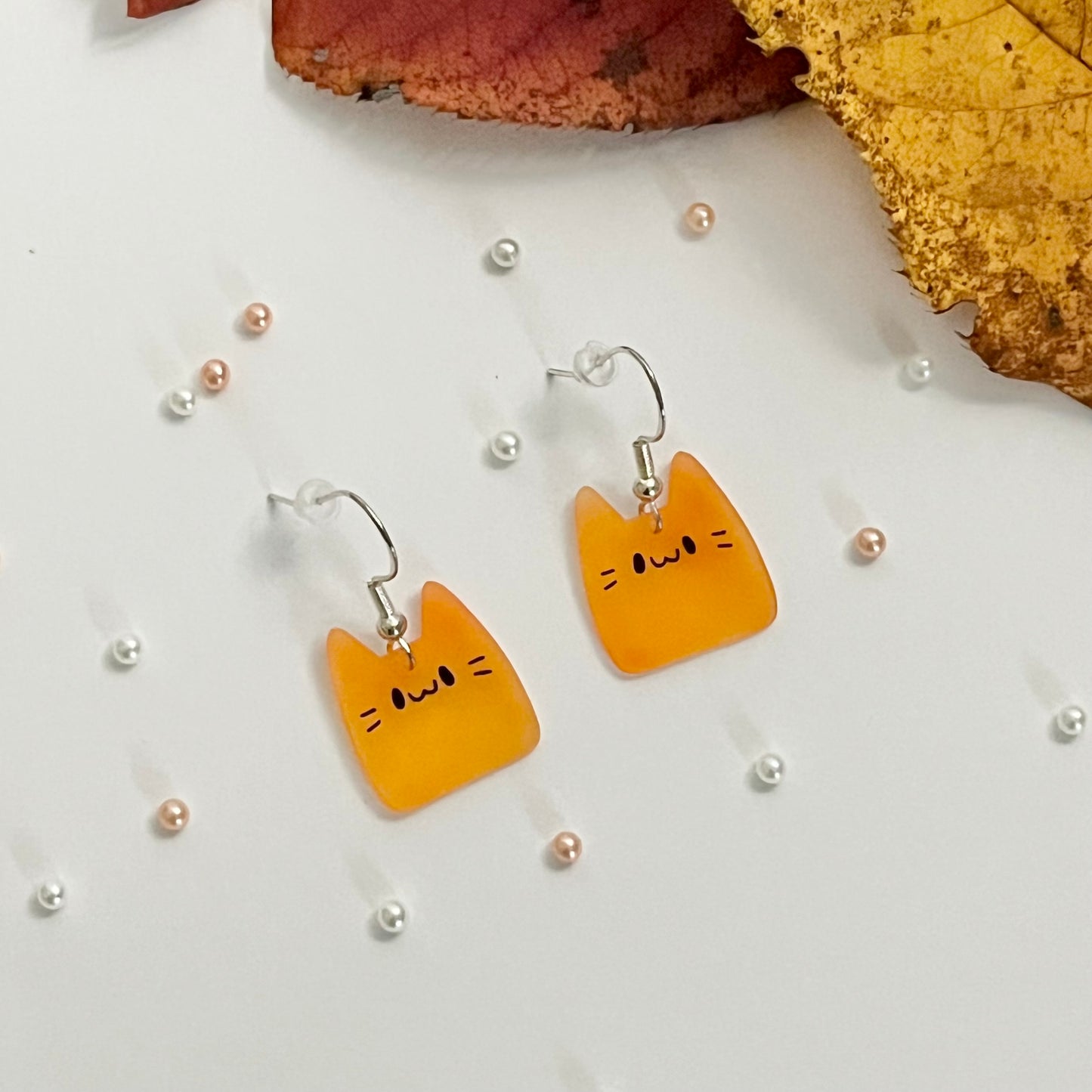 Cat Dangle Earrings