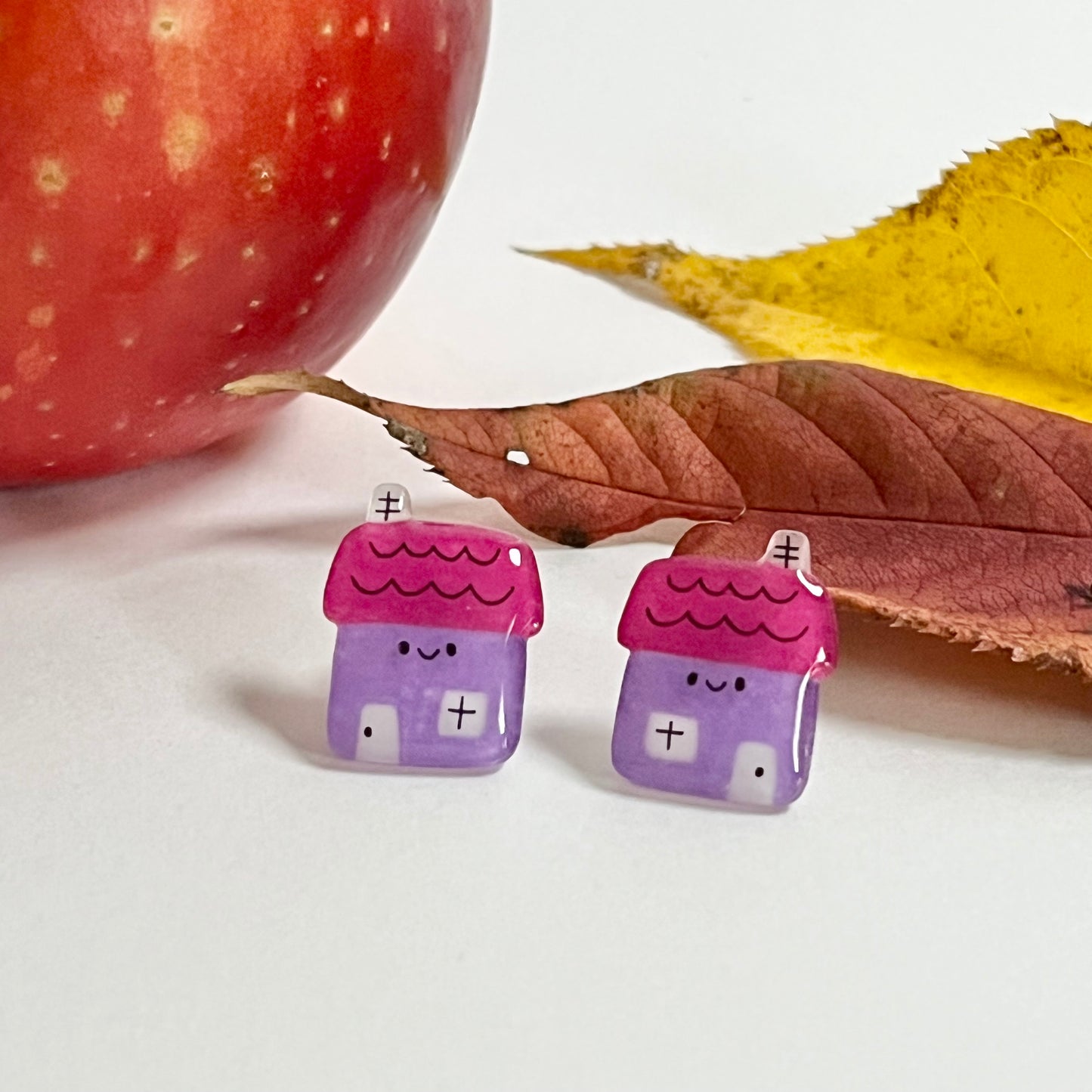 Tiny House - Stud Earrings