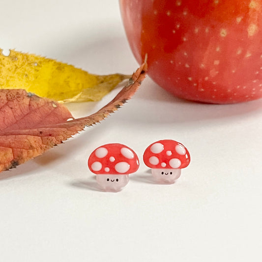 Mushroom Stud Earrings