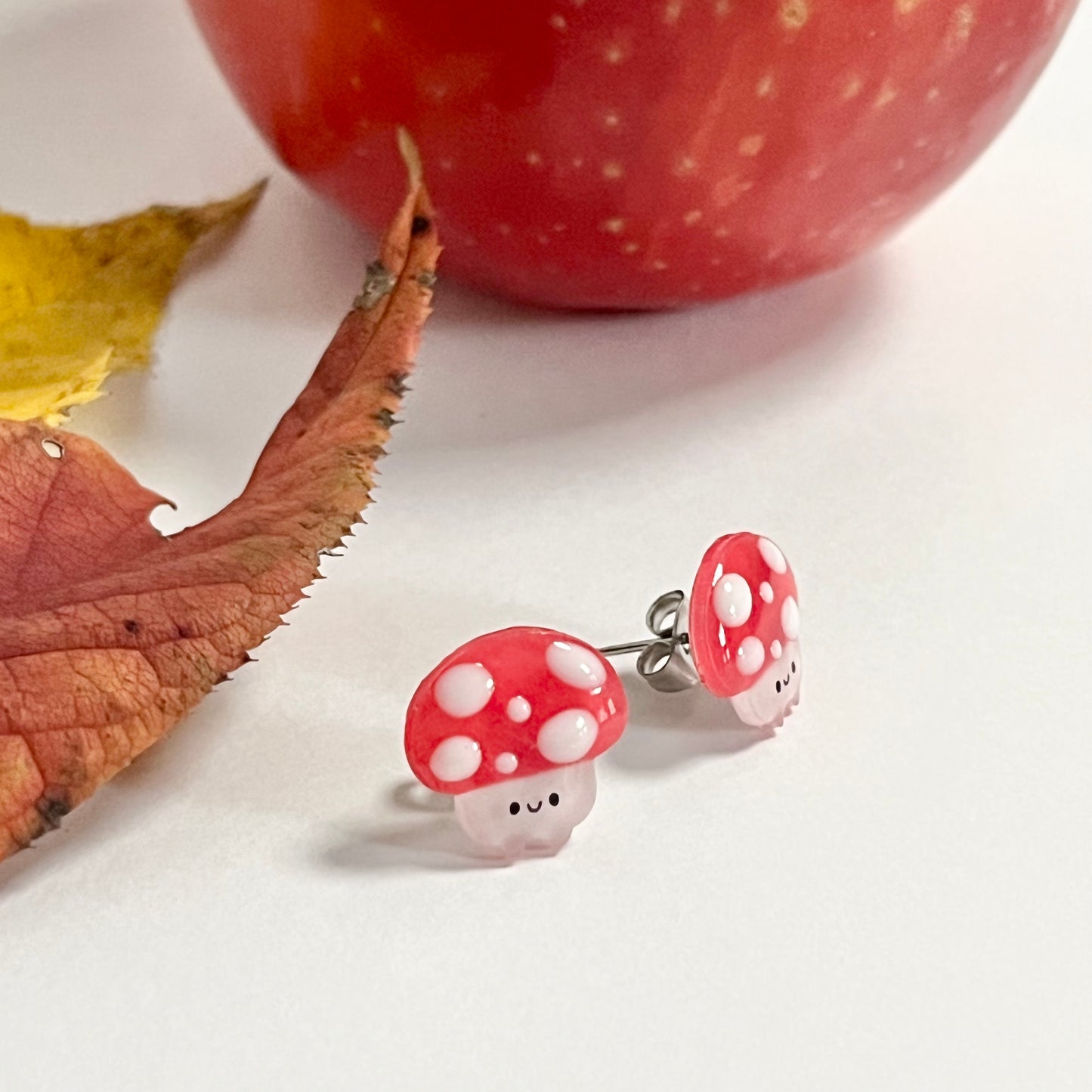 Mushroom Stud Earrings