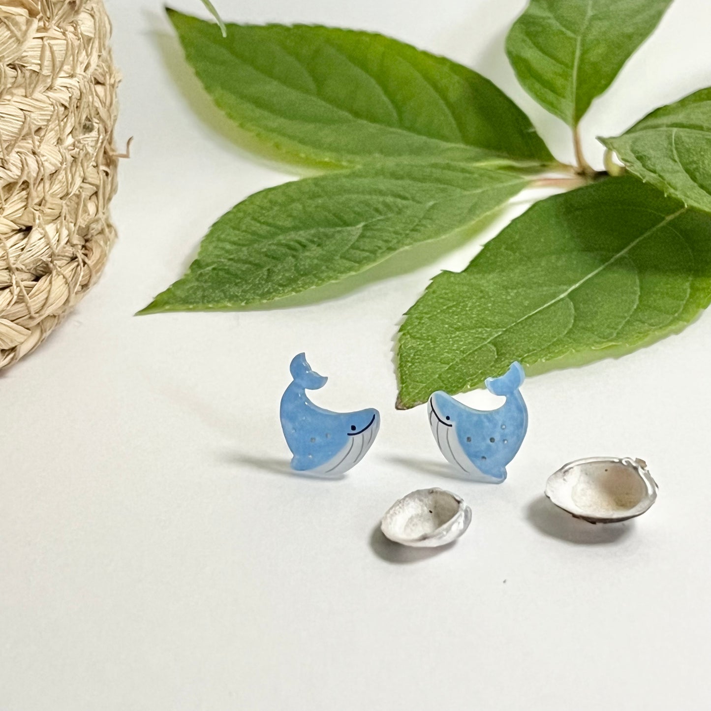 Whale Stud Earrings