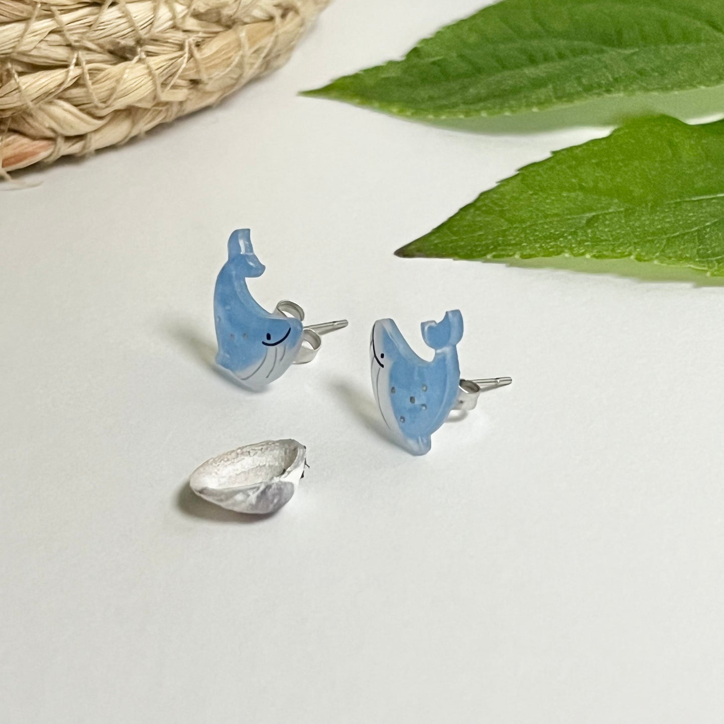 Whale Stud Earrings